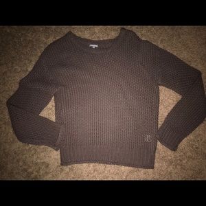 Charlotte Russe new dark chocolate cable knit